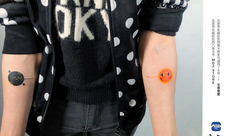 无标题纹身图片_手臂水彩纹身图案