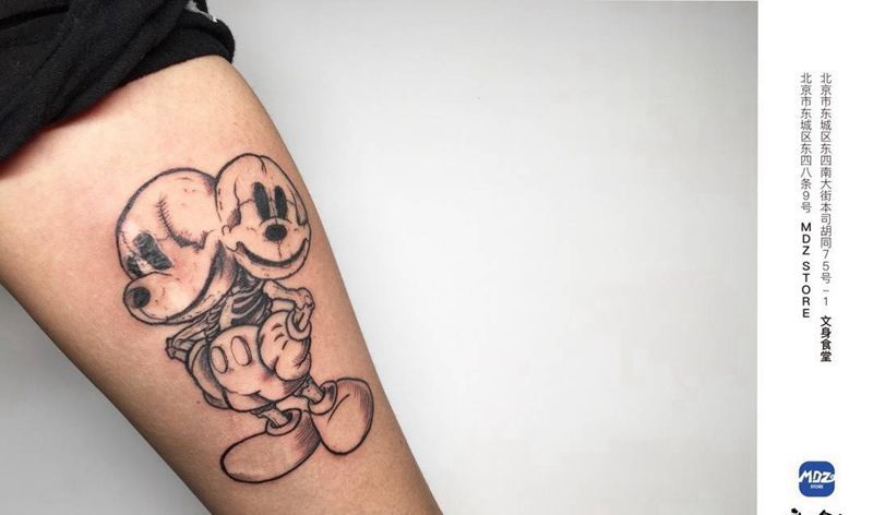 简笔画纹身图片_手臂简笔画纹身图案