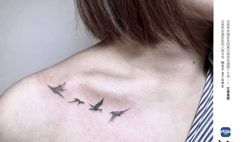 无标题纹身图片_肩部点刺纹身图案