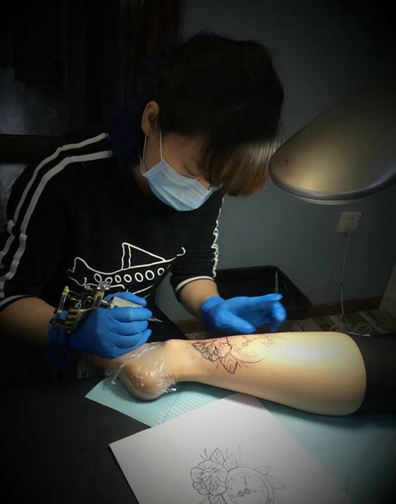 彩色纹身纹身图片_