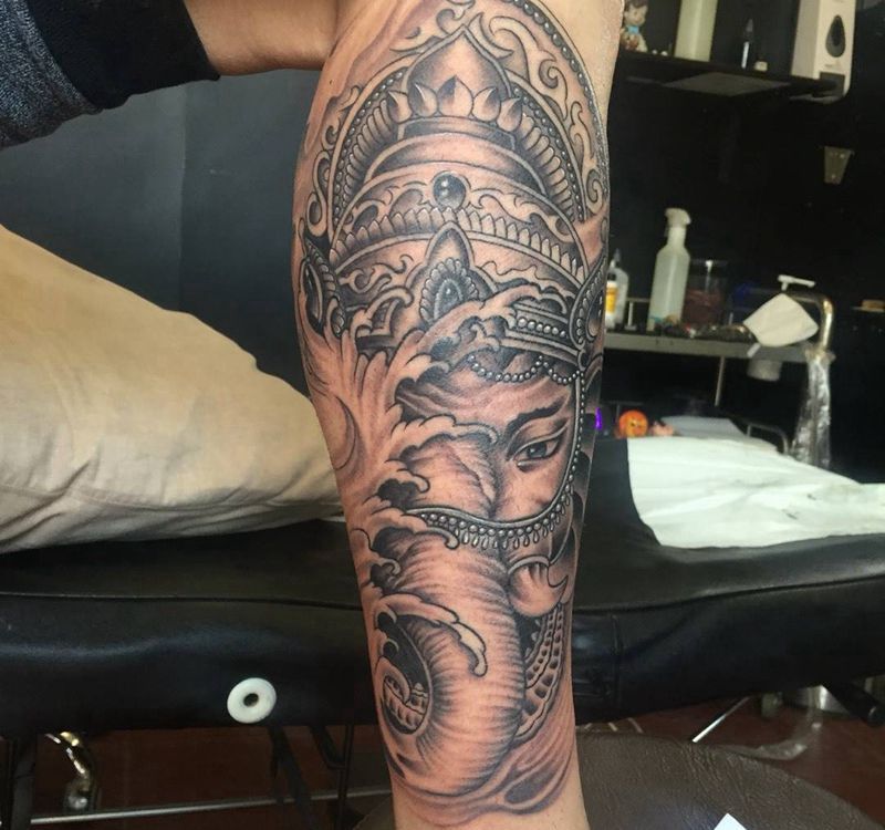 象神纹身图片_