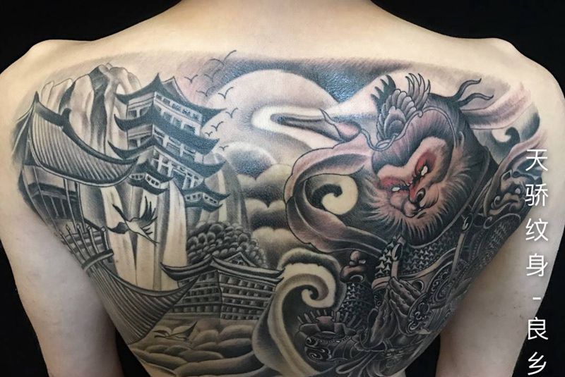 斗战圣佛纹身图片_