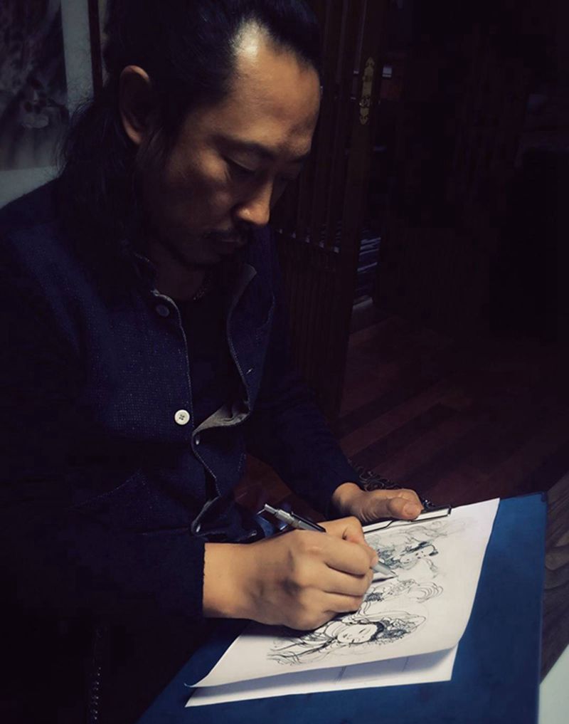 半甲纹身纹身图片_原创传统纹身图案