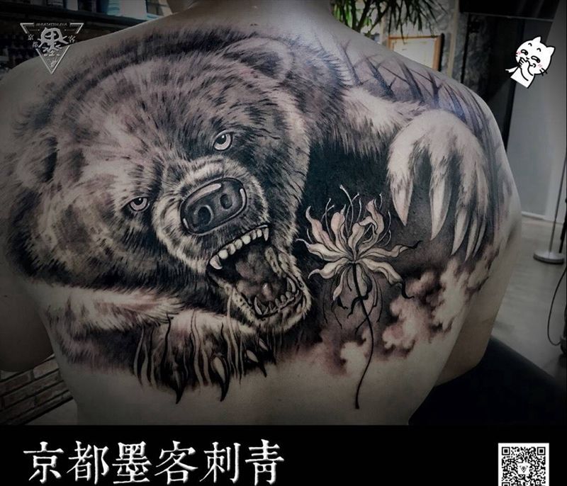 京都墨客刺青纹身图片_背部腹部老传统新传统纹身图案