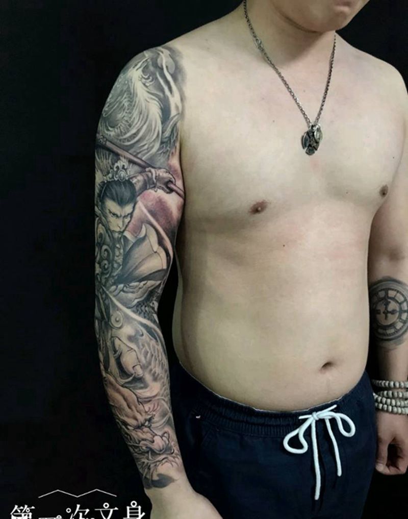 家纹身图片_手臂新传统纹身图案