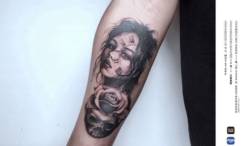 无标题纹身图片_手臂欧美写实纹身图案