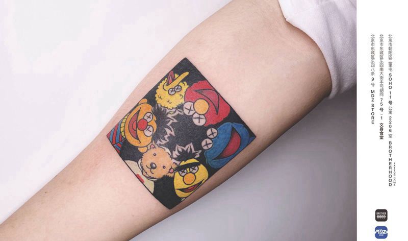 无标题纹身图片_手臂New School纹身图案