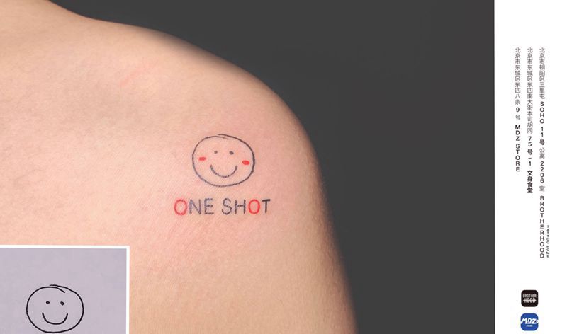 无标题纹身图片_肩部简笔画纹身图案