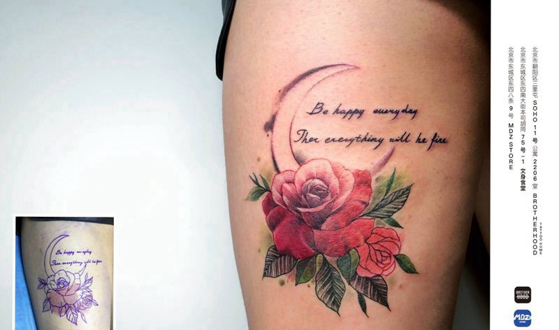 胎记遮盖纹身图片_脚部遮盖纹身图案