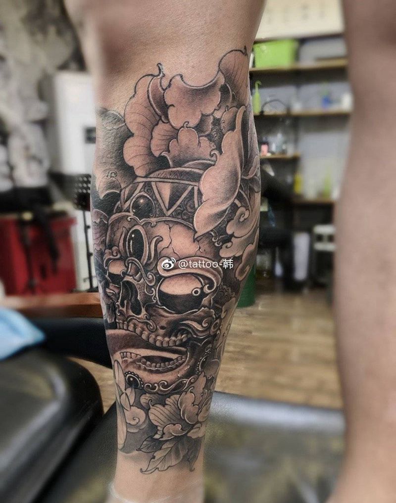 嘎巴拉纹身图片_