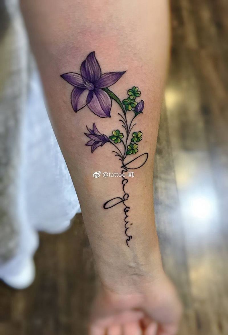 桔梗花纹身图片_