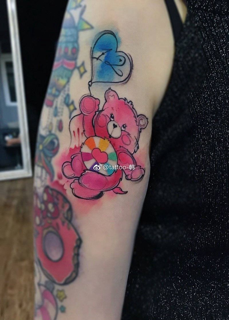 小熊纹身图片_