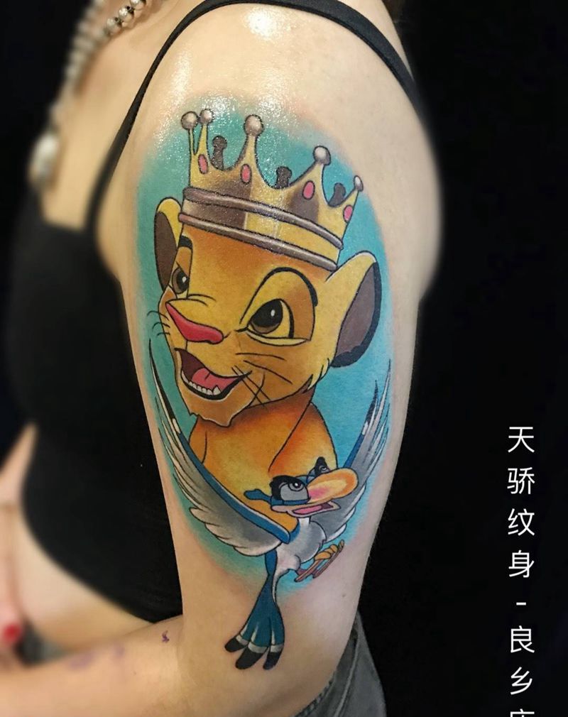 狮子王纹身图片_