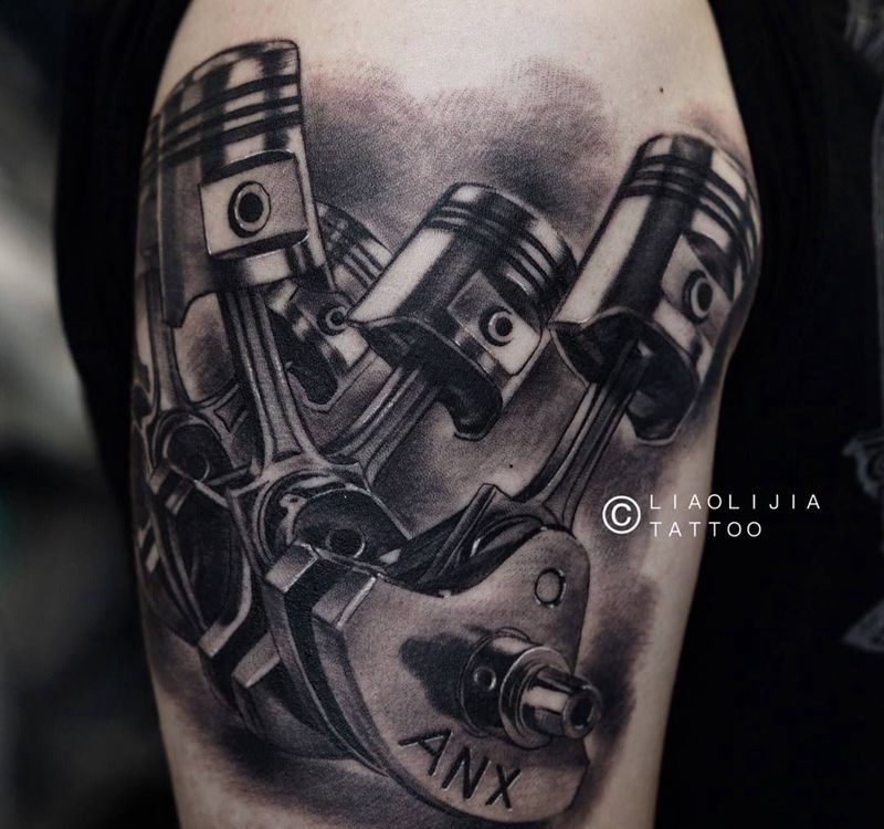 v6纹身图片_成品原创写实手臂纹身图案