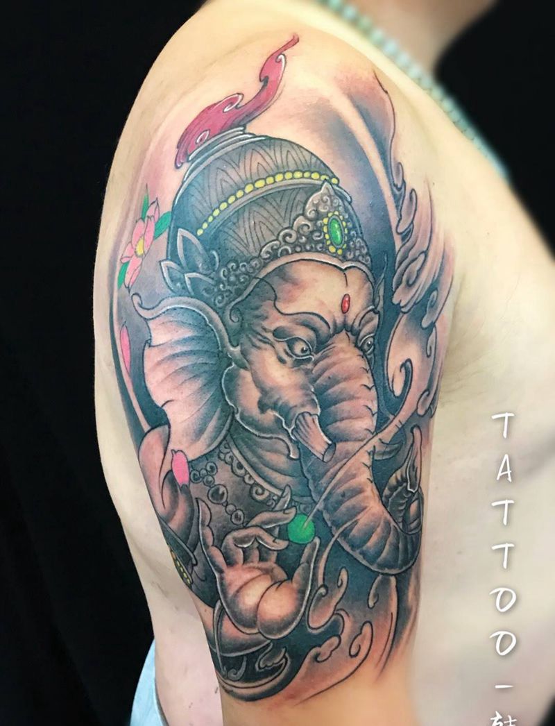 象神纹身图片_