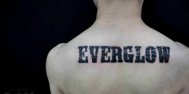 Everdlow纹身图片_肩部胸部腰部背部手臂腿部欧美字符图腾成品纹身图案