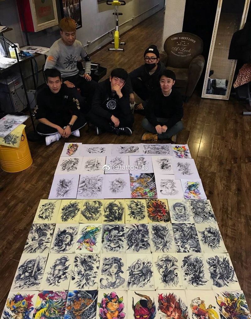 长期招收学员纹身图片_