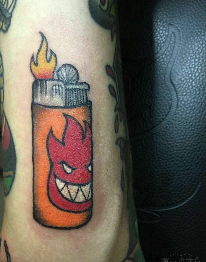 school纹身图片_手臂欧美静物成品纹身图案