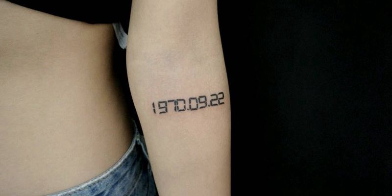 身体显示器纹身图片_肩部背部手臂腿部欧美几何字符成品纹身图案