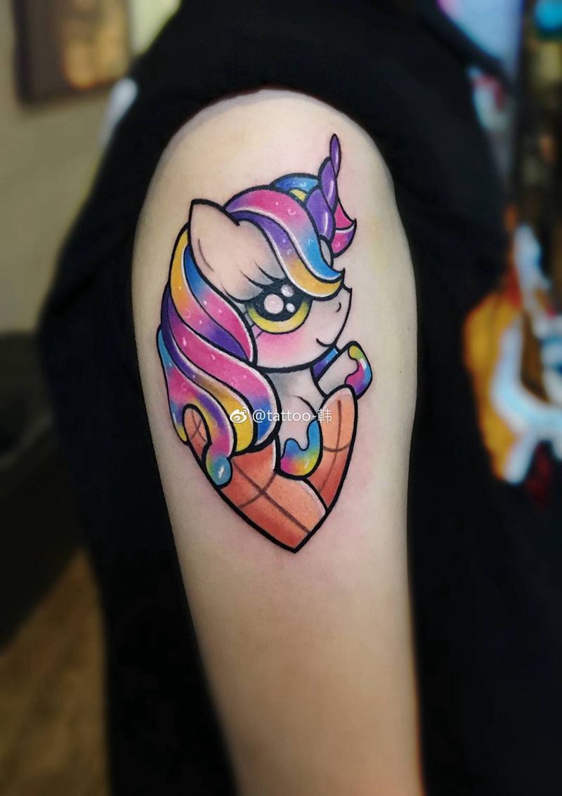 独角兽纹身图片_