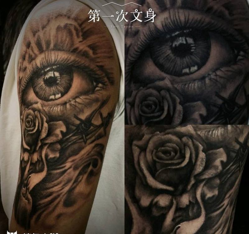 欧美写实纹身图片_手臂欧美写实纹身图案