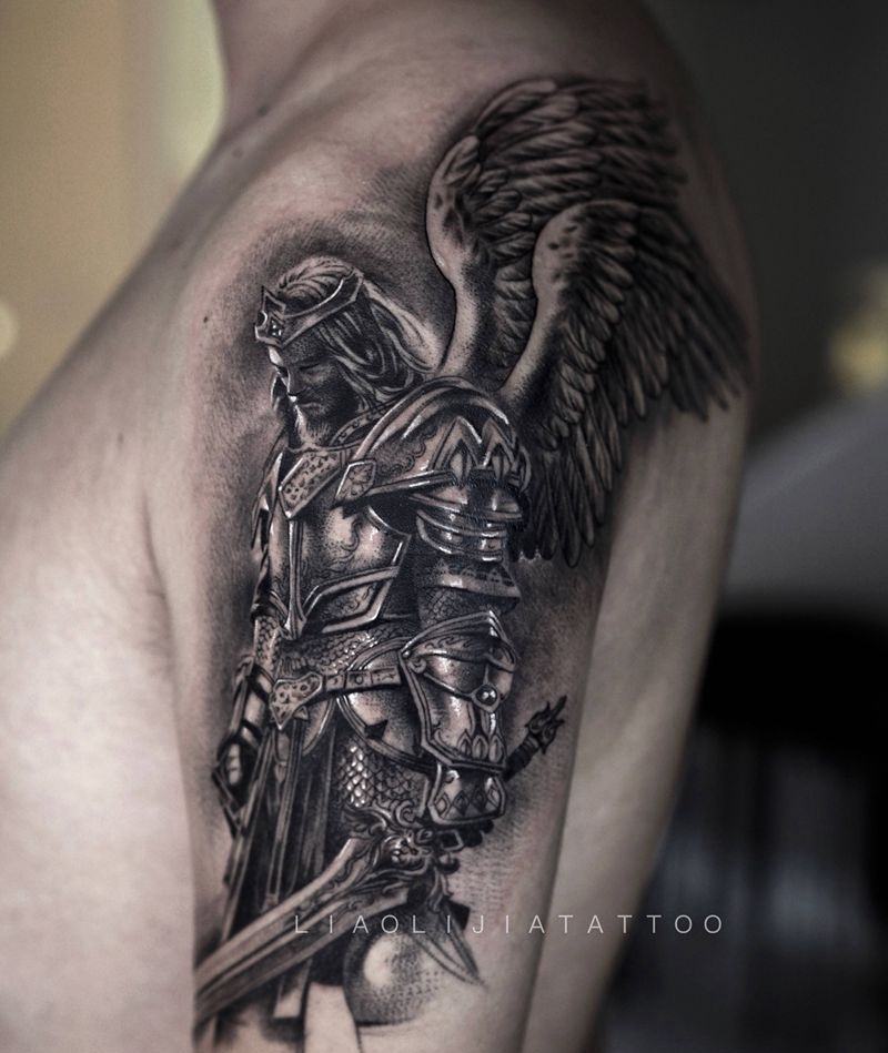 新作纹身图片_成品写实原创人物手臂欧美纹身图案