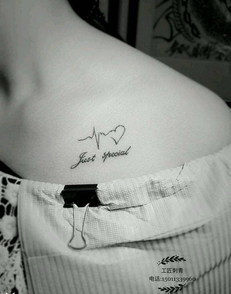 心电图纹身图片_