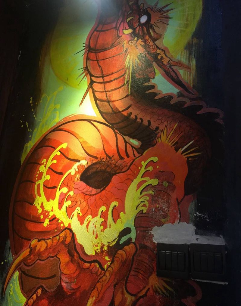 墙绘新传统纹身图片_