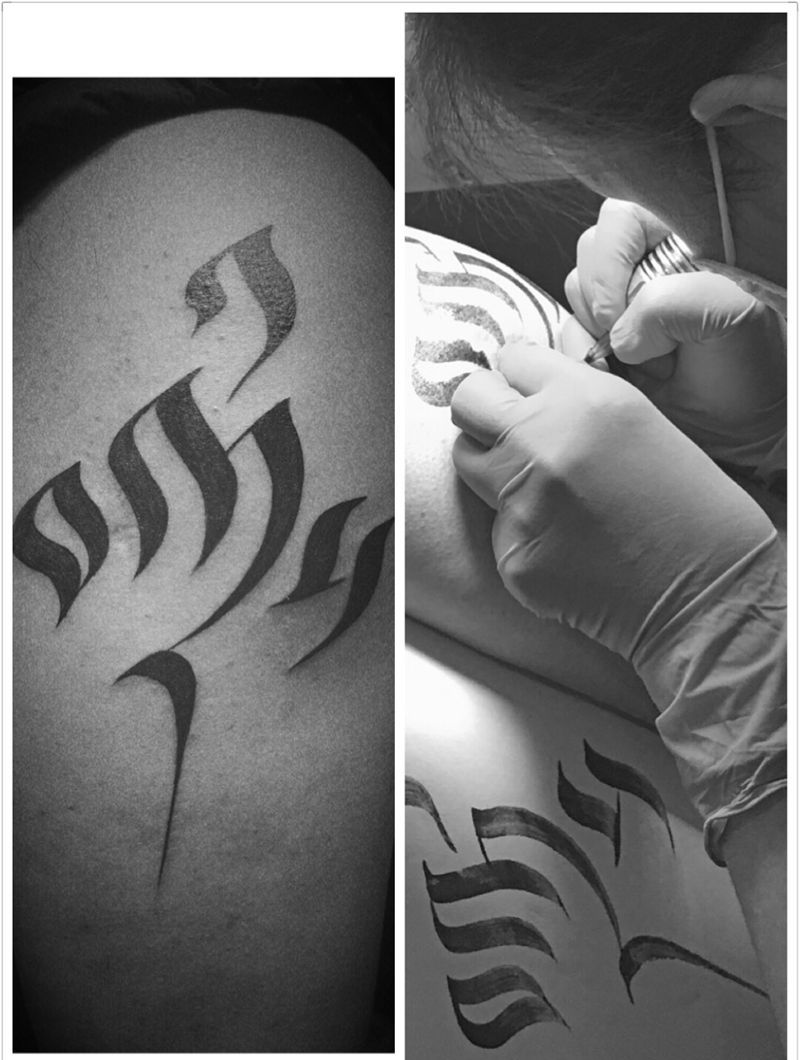 京都墨客刺青纹身图片_成品手稿肩部传统原创纹身图案