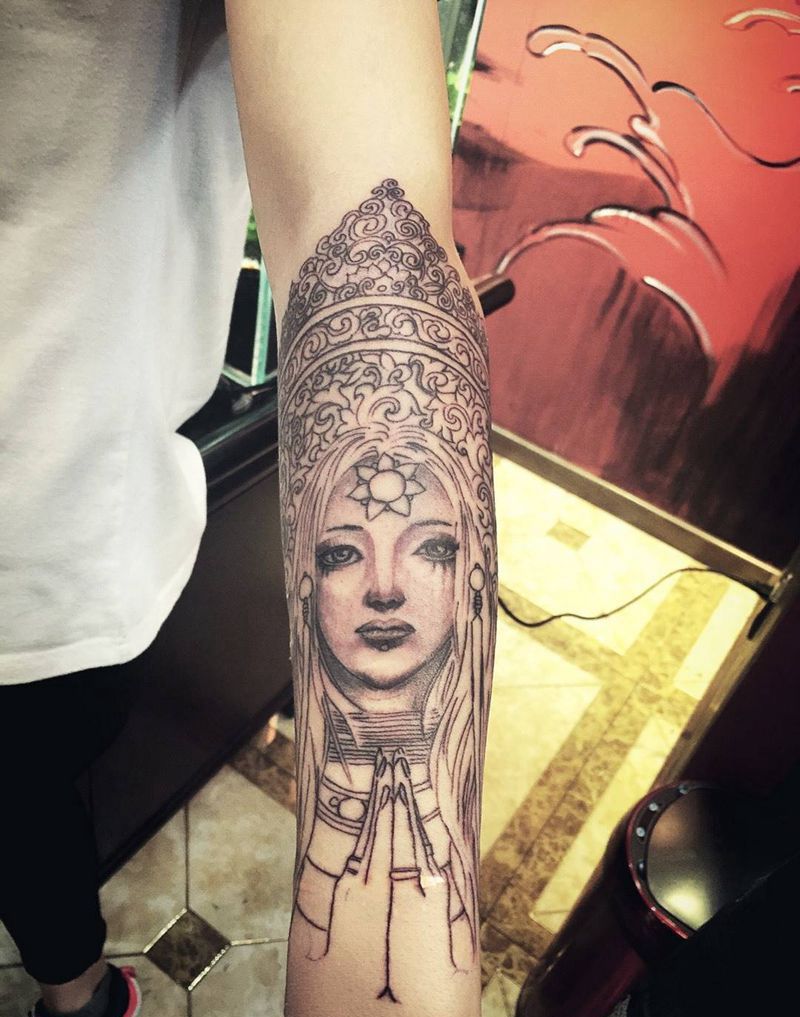 小白插画纹身图片_