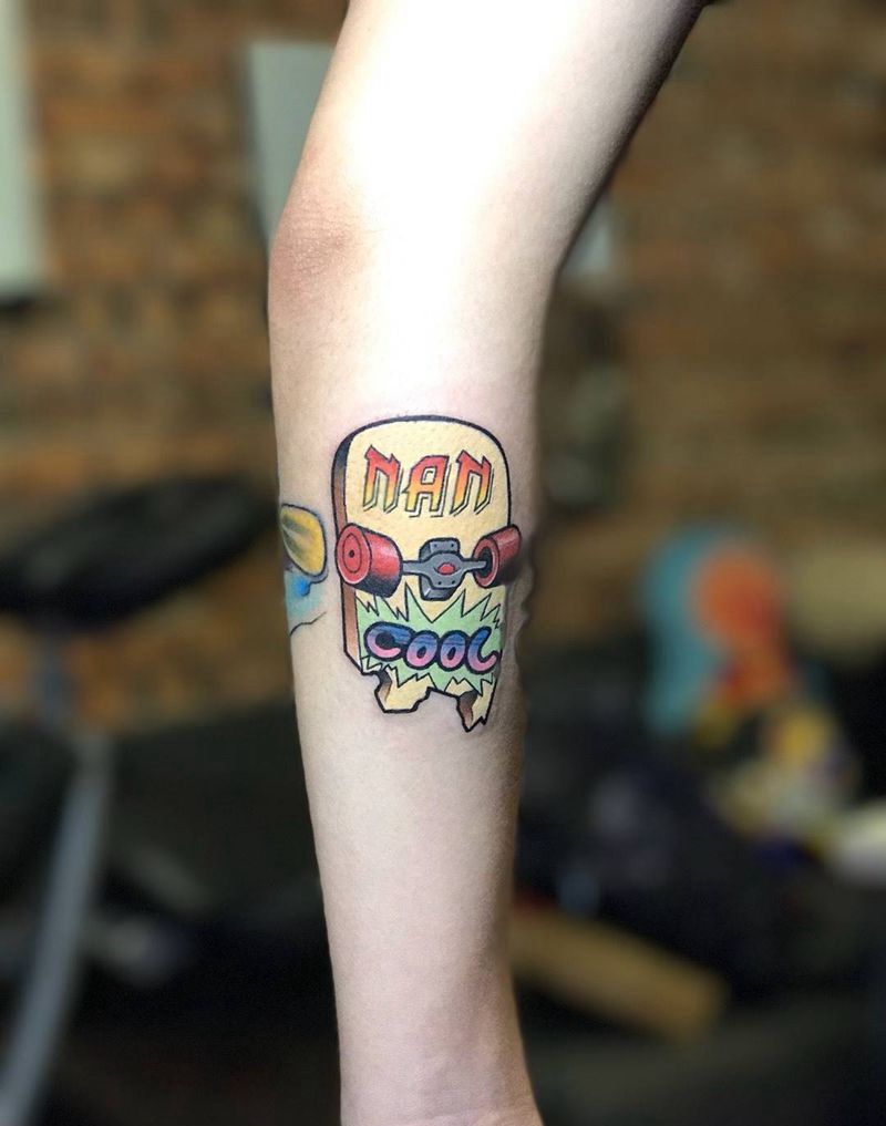 滑板纹身图片_手稿背部静物腿部宗教颈部插画情侣字符欧美纹身图案