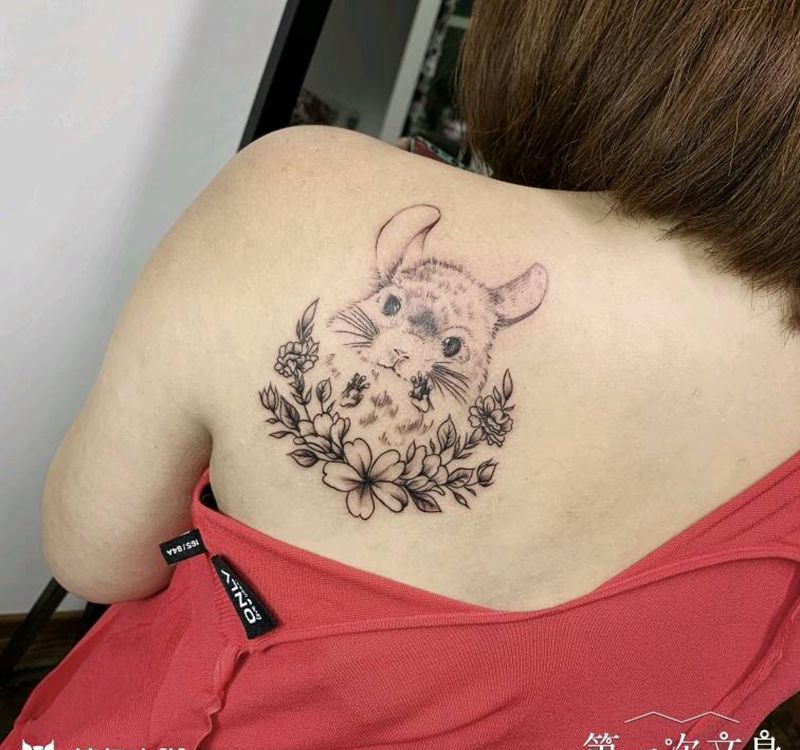 小清新纹身图片_肩部小清新纹身图案