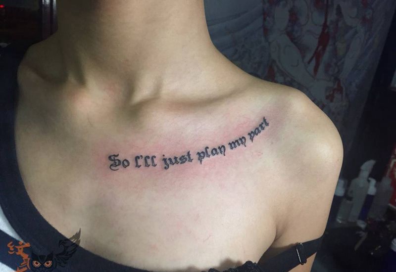 小图纹身图片_手稿颈部手臂欧美写实贴纸几何字符静物情侣纹身图案