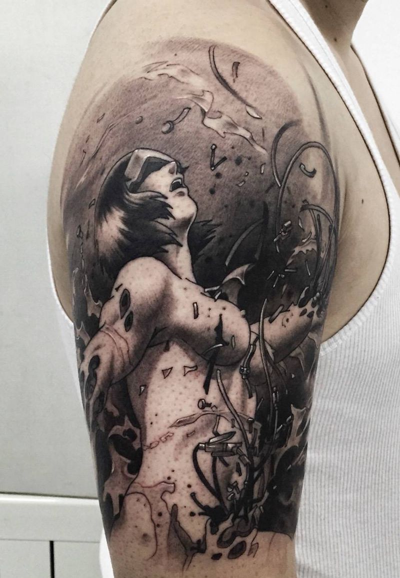 hh纹身图片_成品习俗手部鬼神静物纹身图案