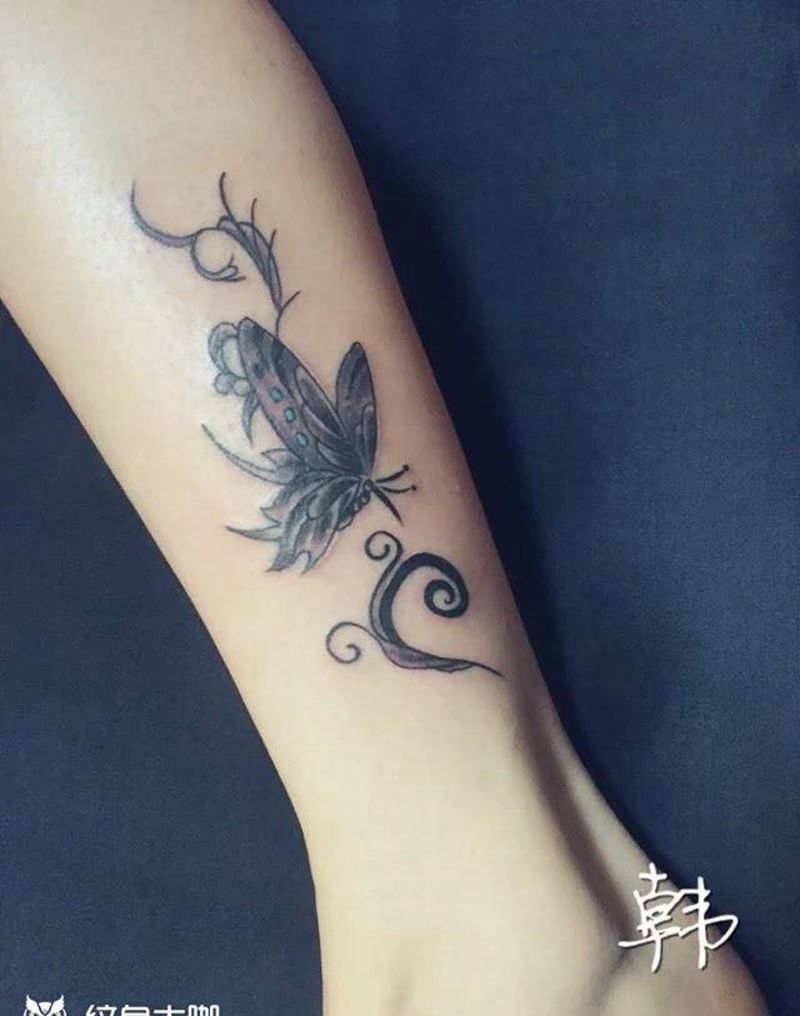 蝴蝶纹身图片_