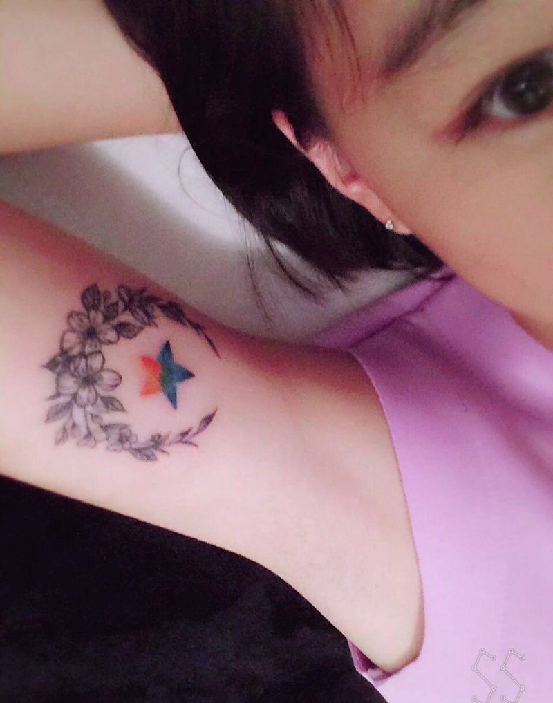 京都墨客刺青--娟姐纹身图片_成品手臂清新纹身图案