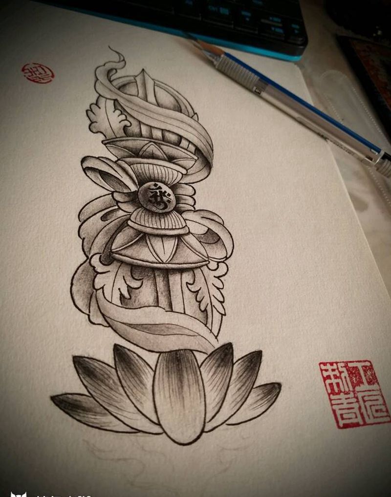 原创设计 金刚杵纹身图片_