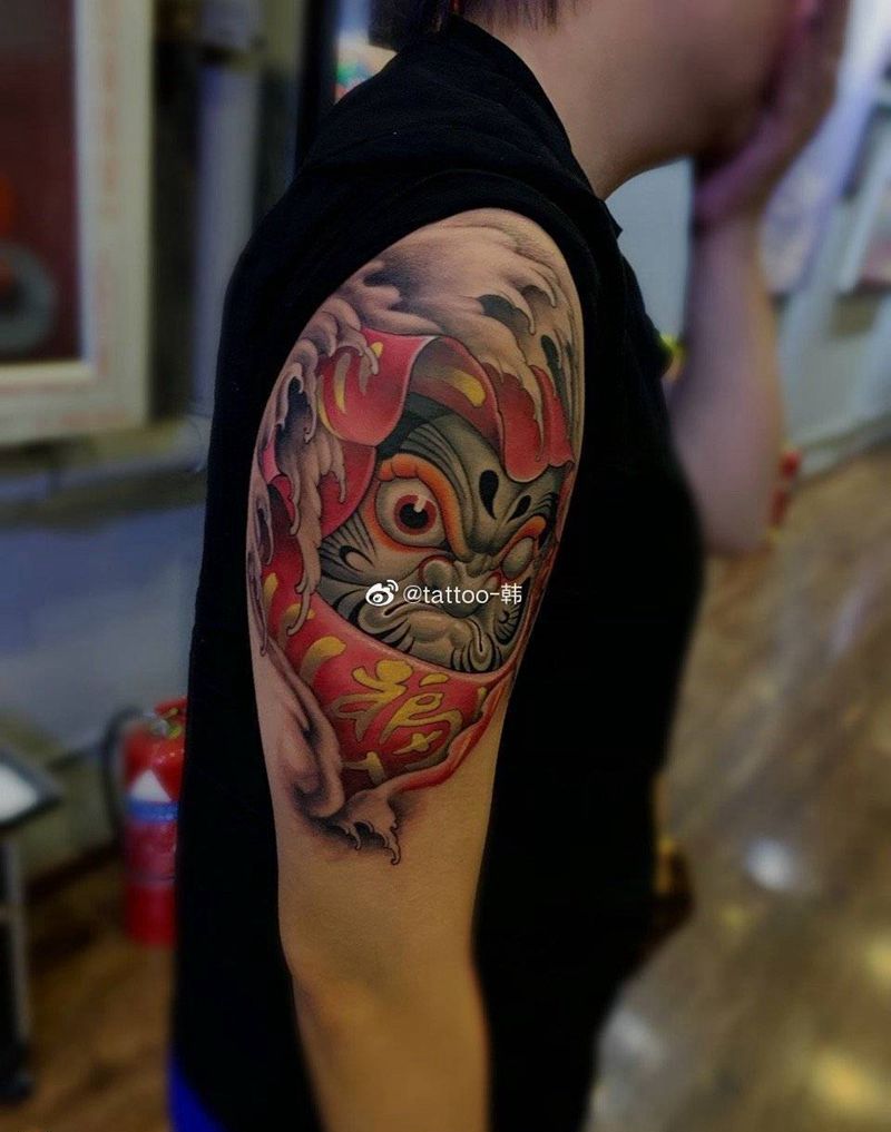 达摩蛋纹身图片_