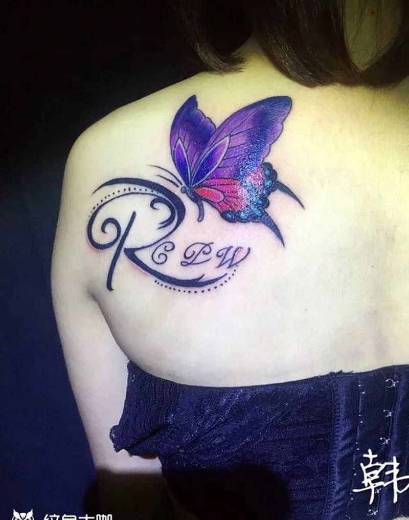 蝴蝶纹身图片_