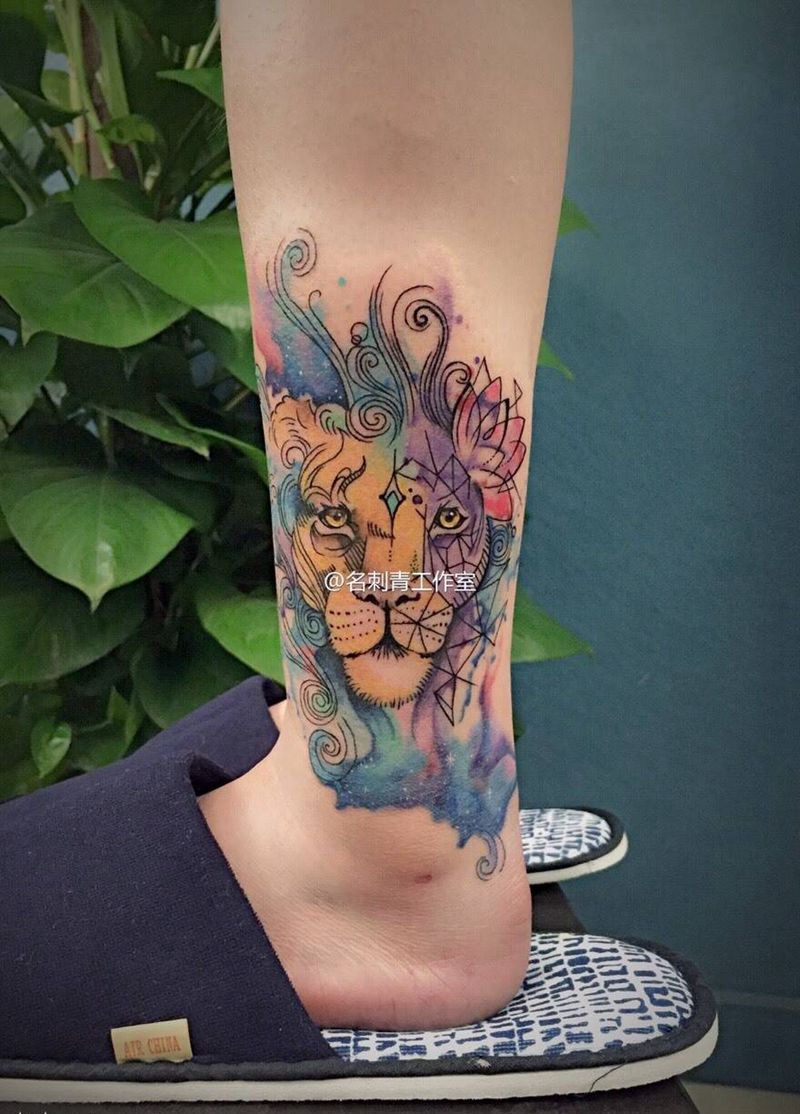 遮盖 彩墨纹身图片_