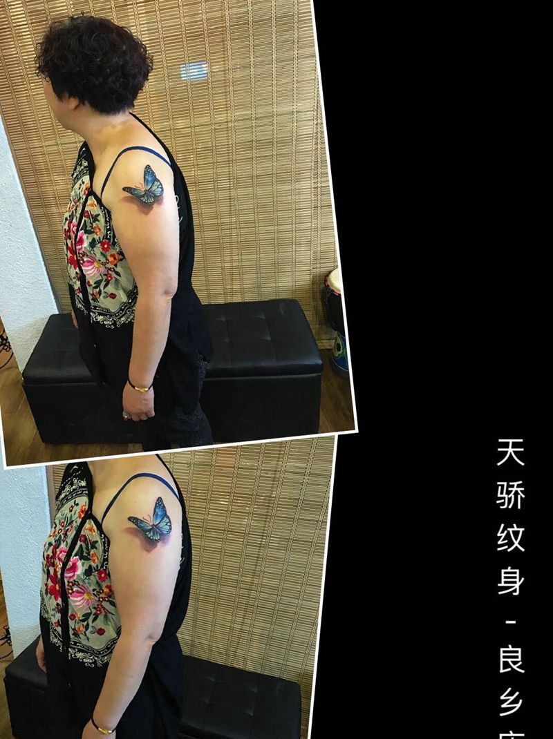 蝴蝶纹身图片_