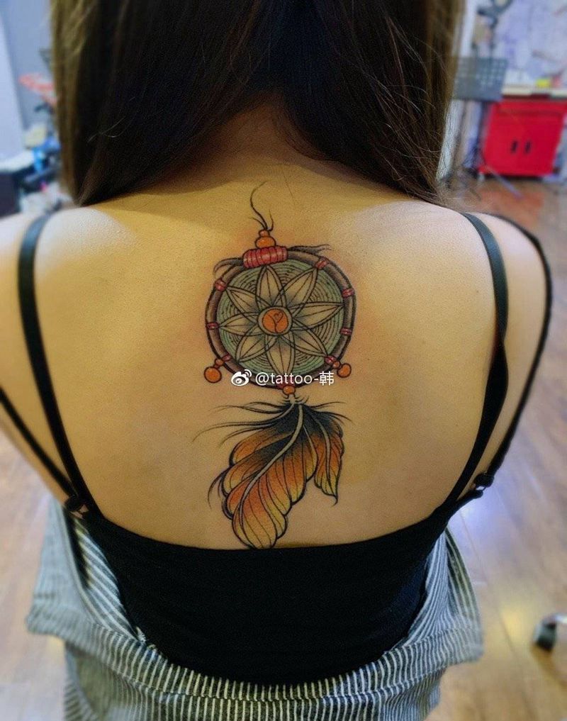 捕梦网纹身图片_