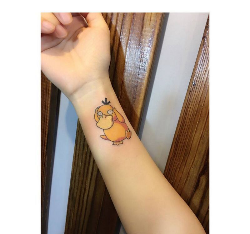 京都墨客刺青-七纹身图片_成品手臂清新动物纹身图案