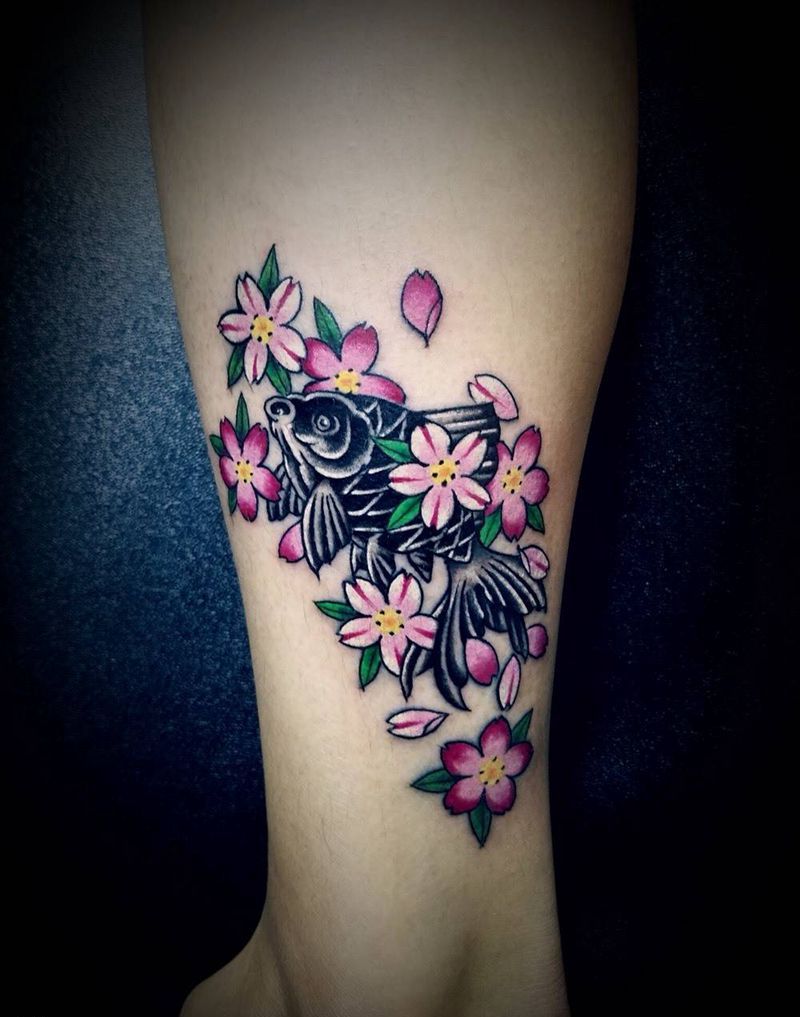 小金鱼纹身图片_