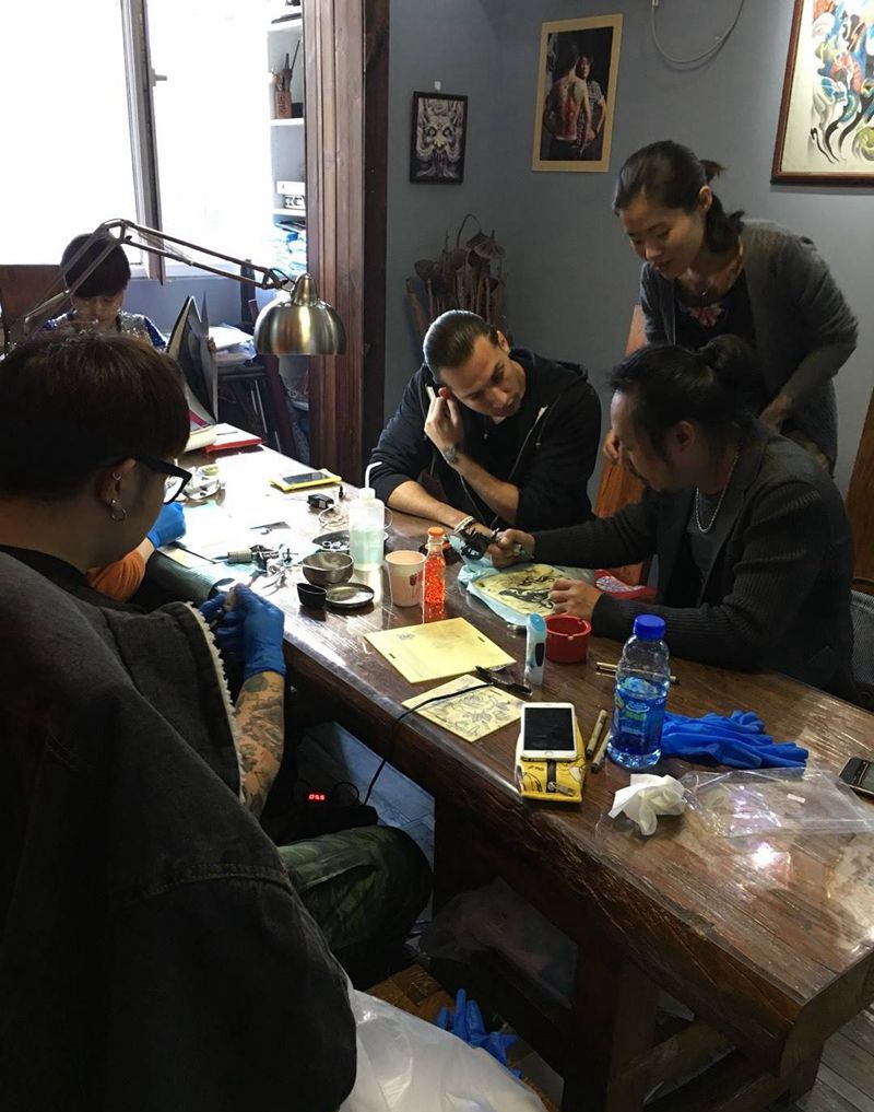 京都墨客刺青招收学员纹身图片_