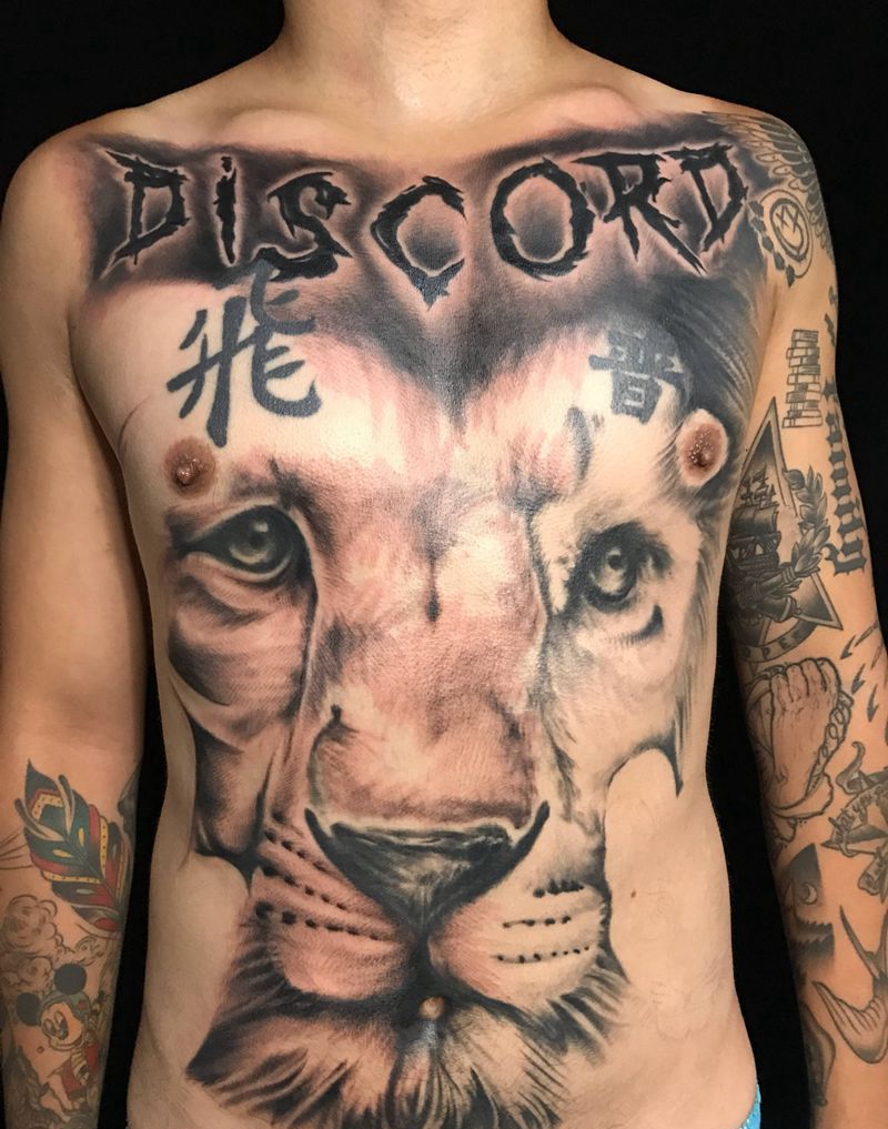 ❎狮子纹身图片_