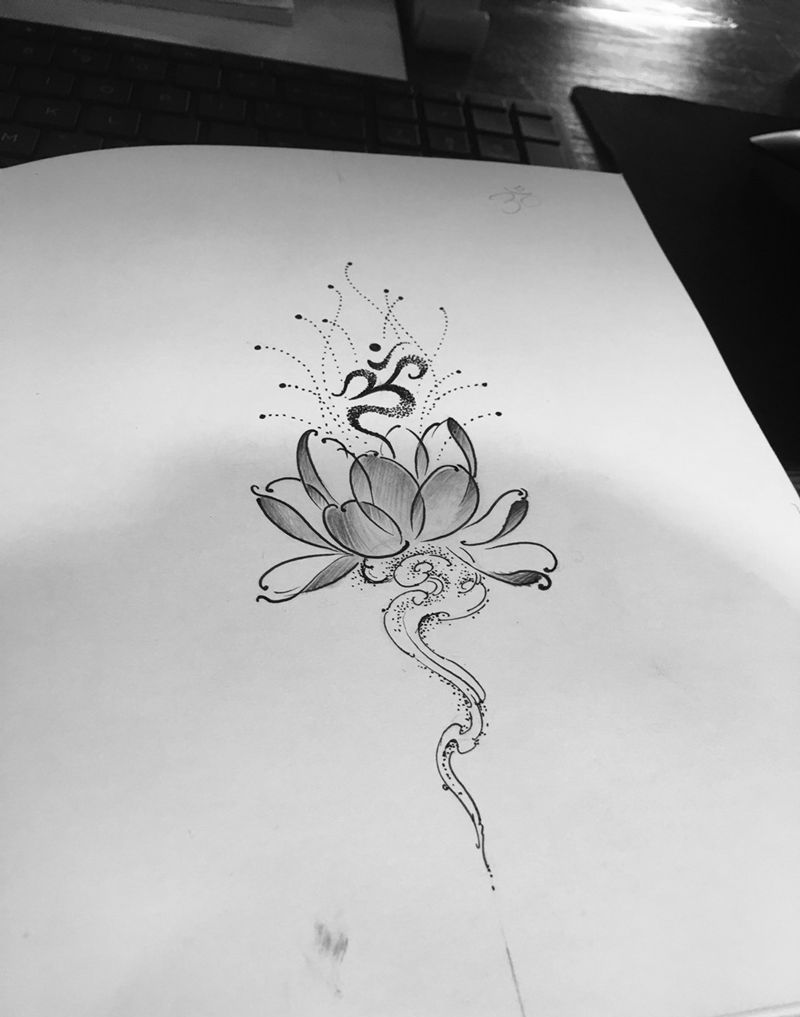 京都墨客刺青手稿纹身图片_成品原创手稿清新写实脚部腿部臀部腰部植物纹身图案