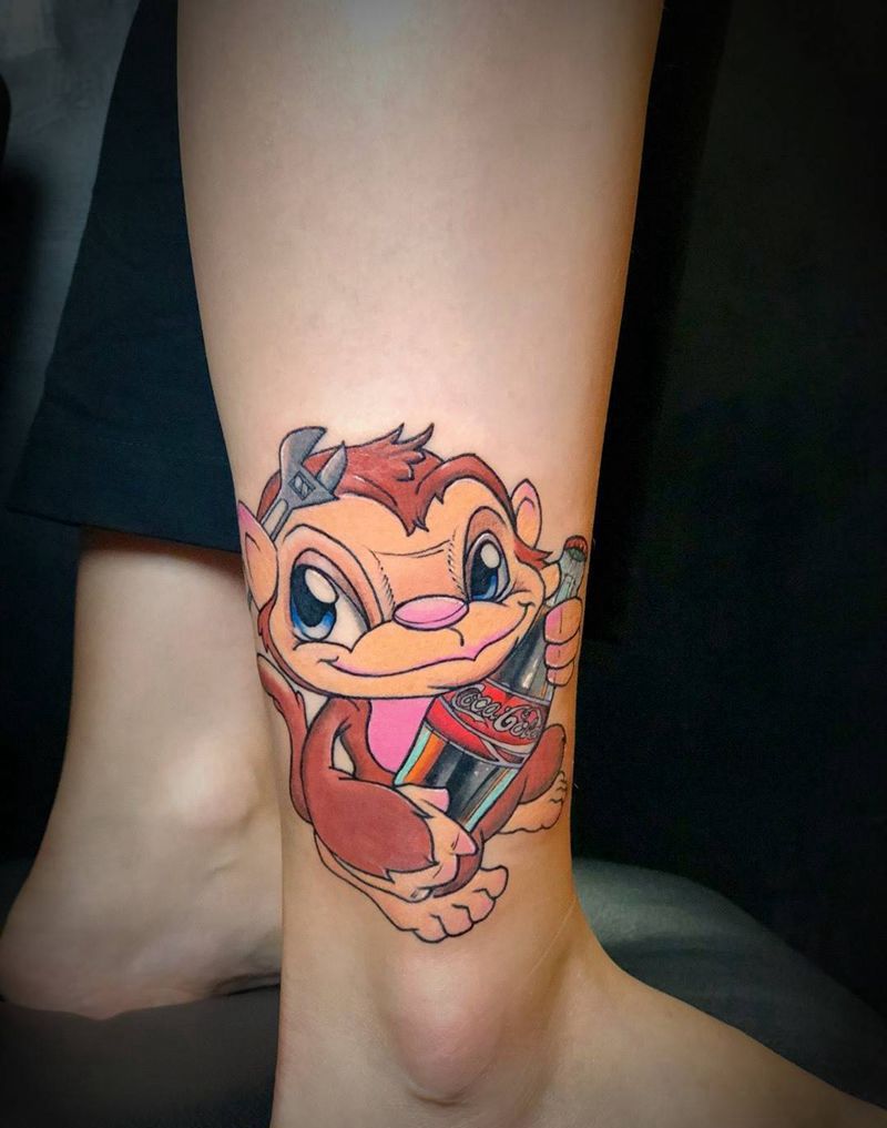 京都墨客刺青作品纹身图片_腿部New School纹身图案