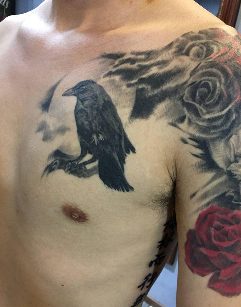 京都墨客刺青-徐老师作品纹身图片_成品手稿写实动物鬼神原创欧美手臂纹身图案