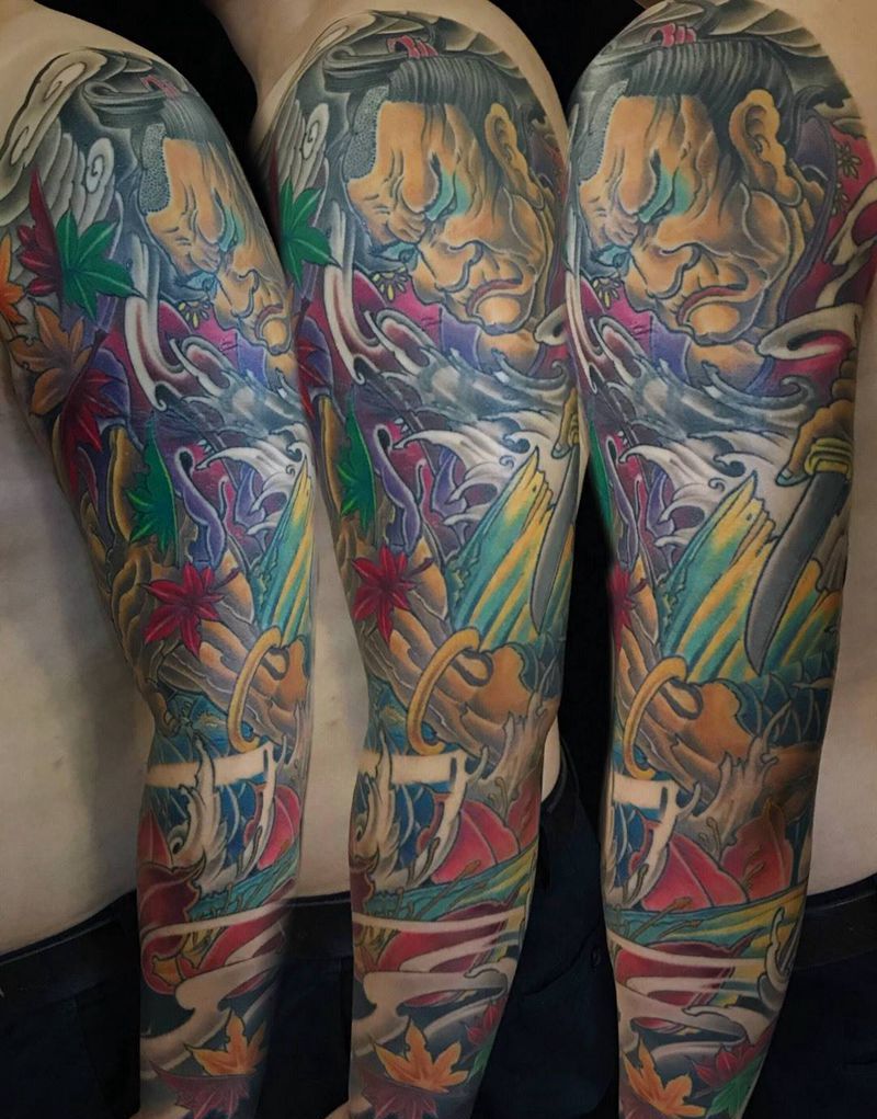 鬼若丸纹身图片_